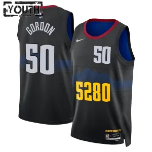 Maglia Denver Nuggets Aaron Gordon City Edition 2023-24 Swingman Nero - Bambino