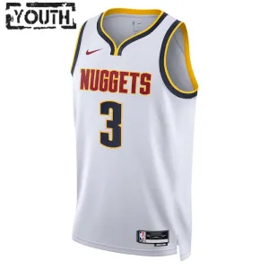 Maglia Denver Nuggets Bones Hyland 3 Association Edition Swingman Bianco - Bambino