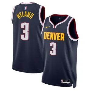 Maglia Denver Nuggets Bones Hyland 3 Icon Edition Swingman Navy - Uomo