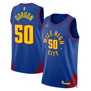 Maglia Denver Nuggets Jordan Aaron Gordon 50 Statement Edition Swingman Blu - Uomo