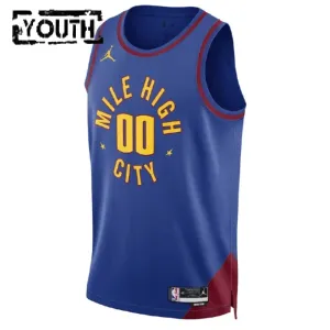 Maglia Denver Nuggets Jordan Personalizzata Statement Edition Swingman Blu - Bambino