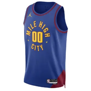 Maglia Denver Nuggets Jordan Personalizzata Statement Edition Swingman Blu - Uomo
