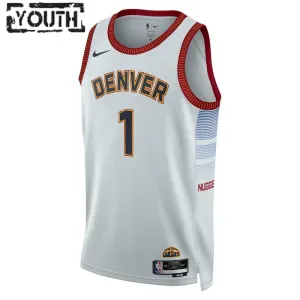 Maglia Denver Nuggets Michael Porter JR 1 City Edition 2022-23 Swingman Grigio - Bambino