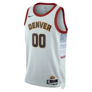 Maglia Denver Nuggets Personalizzata City Edition 2022-23 Swingman Bianco - Uomo