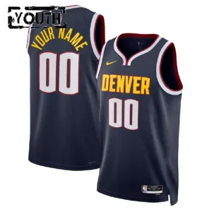 Maglia Denver Nuggets Personalizzata Icon Edition Swingman Nero - Bambino