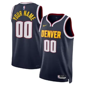 Maglia Denver Nuggets Personalizzata Icon Edition Swingman Nero - Uomo