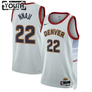Maglia Denver Nuggets Zeke Nnaji 22 City Edition 2022-23 Swingman Grigio - Bambino