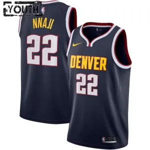 Maglia Denver Nuggets Zeke Nnaji 22 Icon Edition Swingman Navy - Bambino