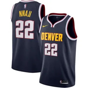 Maglia Denver Nuggets Zeke Nnaji 22 Icon Edition Swingman Navy - Uomo