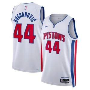Maglia Detroit Pistons Bojan Bogdanovic 44 Association Edition Swingman Bianco - Uomo