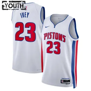 Maglia Detroit Pistons Jaden Ivey 23 Association Edition Swingman Bianco - Bambino