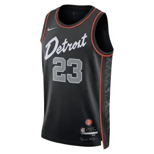 Maglia Detroit Pistons Jaden Ivey City Edition 2023-24 Swingman Nero - Uomo