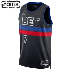 Maglia Detroit Pistons Jordan Killian Hayes 7 Statement Edition Swingman Nero - Bambino