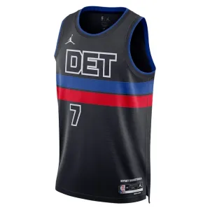 Maglia Detroit Pistons Jordan Killian Hayes 7 Statement Edition Swingman Nero - Uomo