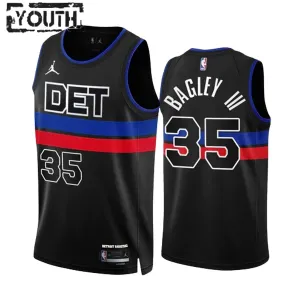 Maglia Detroit Pistons Jordan Marvin Bagley III 35 Statement Edition Swingman Nero - Bambino Maglia Detroit Pistons Jordan Marvin Bagley III 35 Statement Edition Swingman Nero - Bambino