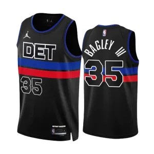 Maglia Detroit Pistons Jordan Marvin Bagley III 35 Statement Edition Swingman Nero - Uomo Maglia Detroit Pistons Jordan Marvin Bagley III 35 Statement Edition Swingman Nero - Uomo