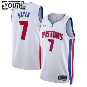 Maglia Detroit Pistons Killian Hayes 7 Association Edition Swingman Bianco - Bambino