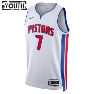 Maglia Detroit Pistons Killian Hayes 7 Association Edition Swingman Bianco - Bambino