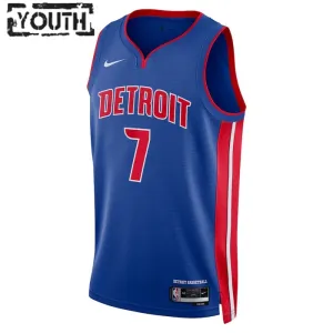 Maglia Detroit Pistons Killian Hayes 7 Icon Edition Swingman Blu - Bambino