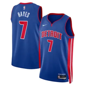 Maglia Detroit Pistons Killian Hayes 7 Icon Edition Swingman Blu - Uomo