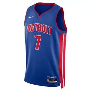 Maglia Detroit Pistons Killian Hayes 7 Icon Edition Swingman Blu - Uomo