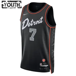 Maglia Detroit Pistons Killian Hayes City Edition 2023-24 Swingman Nero - Bambino