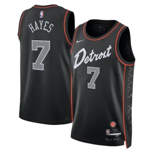 Maglia Detroit Pistons Killian Hayes City Edition 2023-24 Swingman Nero - Uomo