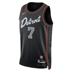 Maglia Detroit Pistons Killian Hayes City Edition 2023-24 Swingman Nero - Uomo