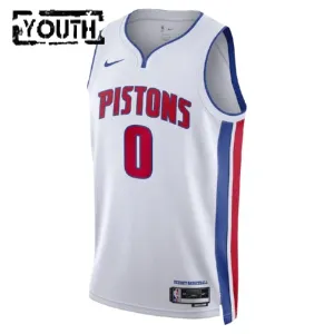 Maglia Detroit Pistons Personalizzata Association Edition Swingman Bianco - Bambino