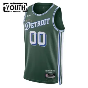 Maglia Detroit Pistons Personalizzata City Edition 2022-23 Swingman Verde - Bambino