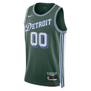 Maglia Detroit Pistons Personalizzata City Edition 2022-23 Swingman Verde - Uomo