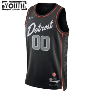 Maglia Detroit Pistons Personalizzata City Edition 2023-24 Swingman Nero - Bambino