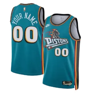Maglia Detroit Pistons Personalizzata Classic Edition 2022-23 Swingman Teal - Uomo