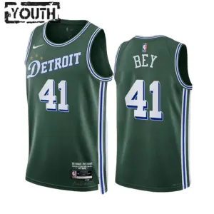 Maglia Detroit Pistons Saddiq Bey 41 City Edition 2022-23 Swingman Verde - Bambino Maglia Detroit Pistons Saddiq Bey 41 City Edition 2022-23 Swingman Verde - Bambino