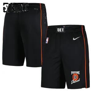 Pantaloncini Detroit Pistons City Edition 2023-24 Swingman Nero - Bambino