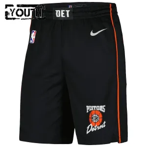 Pantaloncini Detroit Pistons City Edition 2023-24 Swingman Nero - Bambino