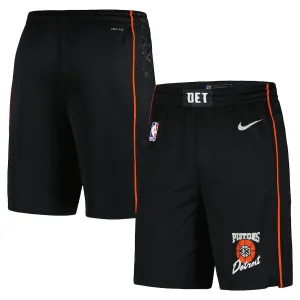 Pantaloncini Detroit Pistons City Edition 2023-24 Swingman Nero - Uomo
