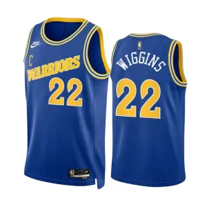 Maglia Golden State Warriors Andrew Wiggins 22 Classic Edition 2022-23 Swingman Blu - Uomo Maglia Golden State Warriors Andrew Wiggins 22 Classic Edition 2022-23 Swingman Blu - Uomo
