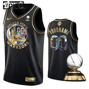 Maglia Golden State Warriors Diamond Edition Personalizzata Swingman Nero - Bambino