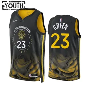 Maglia Golden State Warriors Draymond Green 23 City Edition 2022-23 Swingman Nero - Bambino Maglia Golden State Warriors Draymond Green 23 City Edition 2022-23 Swingman Nero - Bambino