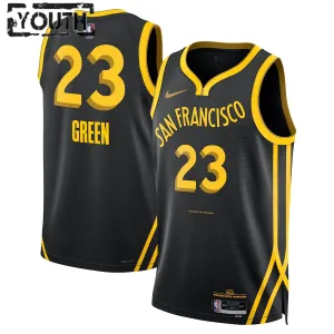 Maglia Golden State Warriors Draymond Green City Edition 2023-24 Swingman Nero - Bambino