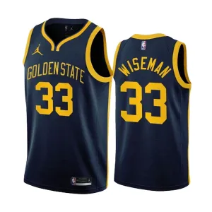 Maglia Golden State Warriors James Wiseman 33 Jordan Statement Edition Swingman Navy - Uomo Maglia Golden State Warriors James Wiseman 33 Jordan Statement Edition Swingman Navy - Uomo