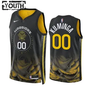 Maglia Golden State Warriors Jonathan Kuminga 00 City Edition 2022-23 Swingman Nero - Bambino Maglia Golden State Warriors Jonathan Kuminga 00 City Edition 2022-23 Swingman Nero - Bambino