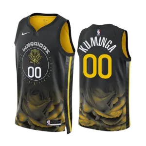 Maglia Golden State Warriors Jonathan Kuminga 00 City Edition 2022-23 Swingman Nero - Uomo Maglia Golden State Warriors Jonathan Kuminga 00 City Edition 2022-23 Swingman Nero - Uomo