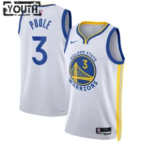 Maglia Golden State Warriors Jordan Poole 3 Association Edition Swingman Bianco - Bambino