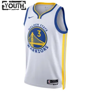 Maglia Golden State Warriors Jordan Poole 3 Association Edition Swingman Bianco - Bambino