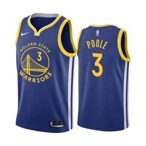 Maglia Golden State Warriors Jordan Poole 3 Icon Edition Swingman Royal - Uomo