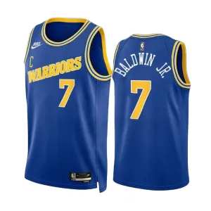 Maglia Golden State Warriors Patrick Baldwin JR 7 Classic Edition 2022-23 Swingman Blu - Uomo Maglia Golden State Warriors Patrick Baldwin JR 7 Classic Edition 2022-23 Swingman Blu - Uomo