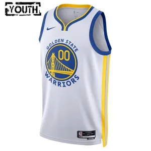 Maglia Golden State Warriors Personalizzata Association Edition Swingman Bianco - Bambino