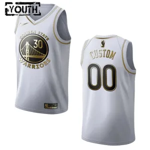 Maglia Golden State Warriors Personalizzata Golden Edition Swingman Bianco - Bambino